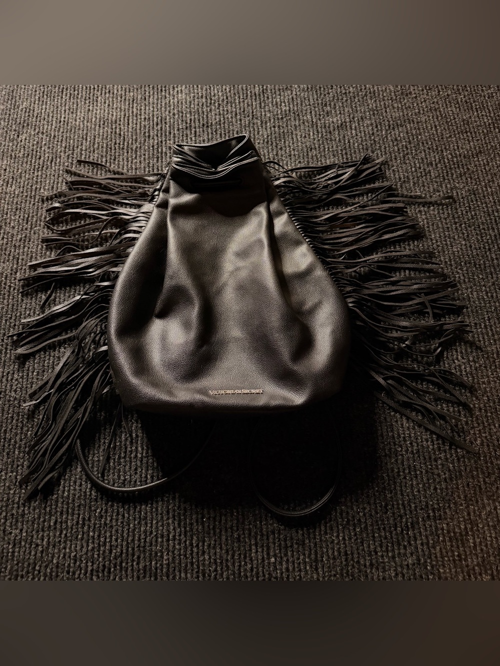 Victoria’s Secret 2015 Fashion Show Black Fringe Backpack